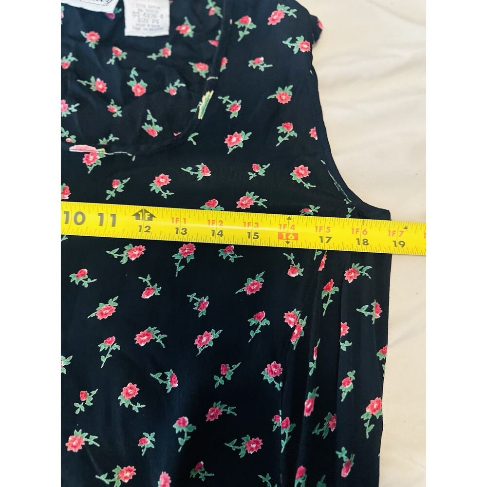 Vintage Victoria Holley Floral Cottage Whimsygoth Dress Petite Small Travel - Picture 4 of 6